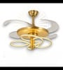 Riva Smart Fan French Gold Metal , Google & Alexa Remote & App Control
