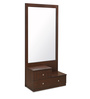 Rivera Dressing Table with Mirror in Dark Walnut Finish