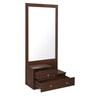 Rivera Dressing Table with Mirror in Dark Walnut Finish