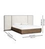 Riverdale King Sized Bed with Hydraulic Storage in White Finish