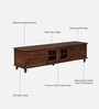 Riveria  Mango Wood Two Door Four Drawer Tv Console In Tubbaq finish
