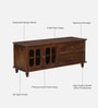 Riveria Mango Wood Two Door Two Drawer  Tv Console In Tubbaq finish