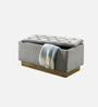 Riviera Fabric Signature Storage Ottoman Ottoman in Light Grey Colour