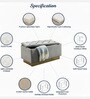 Riviera Fabric Signature Storage Ottoman Ottoman in Light Grey Colour