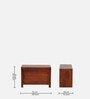 Riviera Sheesham Wood Shoe Cabinet In Honey Oak Finish