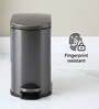 Grey Metal Rivo Trash Bin 5 Ltr