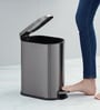 Grey Metal Rivo Trash Bin 5 Ltr