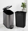 Grey Metal Rivo Trash Bin 5 Ltr