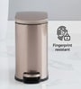 Gold Metal Rivo Trash Bin 5 Ltr