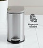 Silver Metal Rivo Trash Bin 5 Ltr