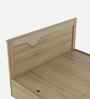 Rivolla King Size Bed With Box Floor Storage In Santana Oak & Bamboo Flute Finish