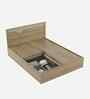Rivolla King Size Bed With Box Floor Storage In Santana Oak & Bamboo Flute Finish