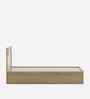 Rivolla King Size Bed With Box Floor Storage In Santana Oak & Bamboo Flute Finish