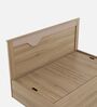 Rivolla Queen Size Bed With Hydraulic Storage In Santana Oak Finish