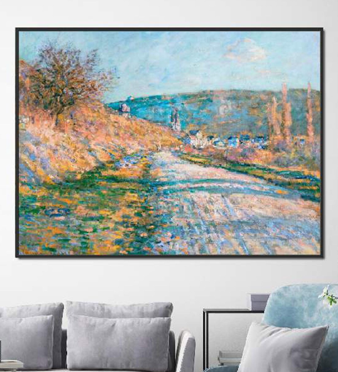 Buy Road Theo Multicolor Canvas Framed Landscape Art Print at 14 OFF