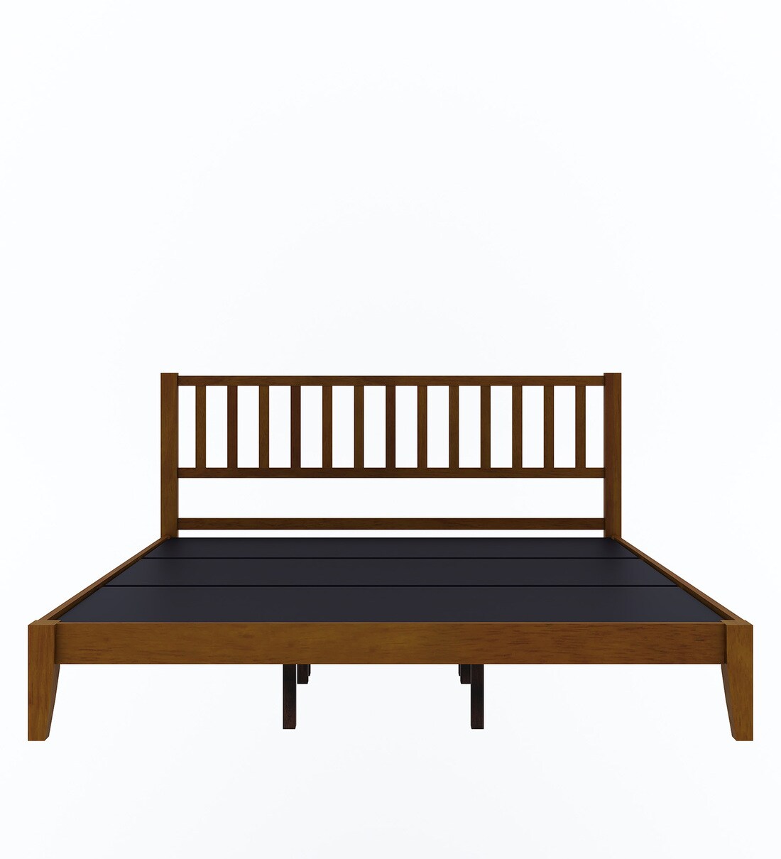 Buy Rohira Solid Wood King Size Bed in Walnut Finish by ESTRE Online