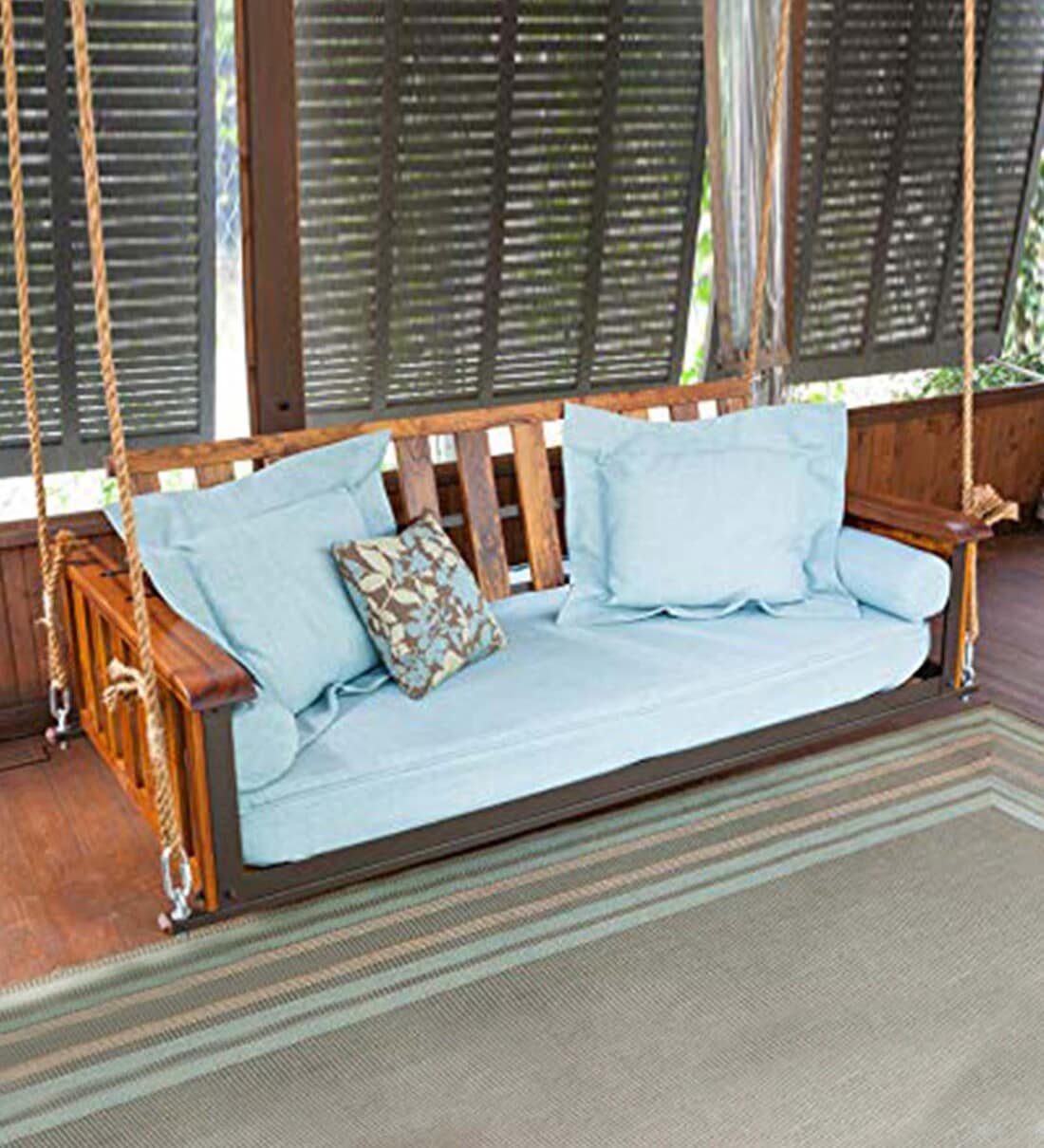 Wooden swing online sofa