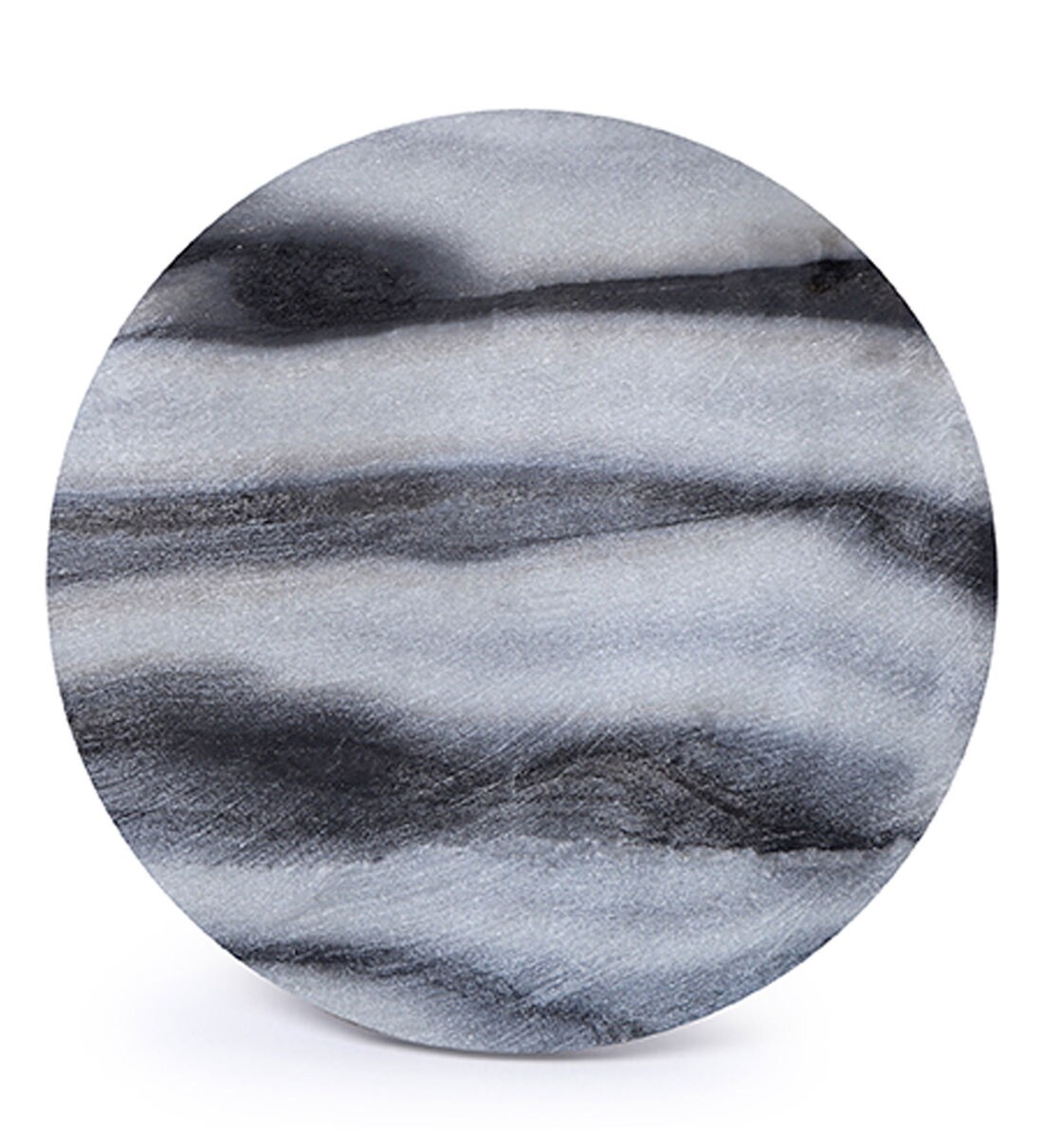 Buy Marble Round Coasters in Grey Set of 4 by NikkisPride Online