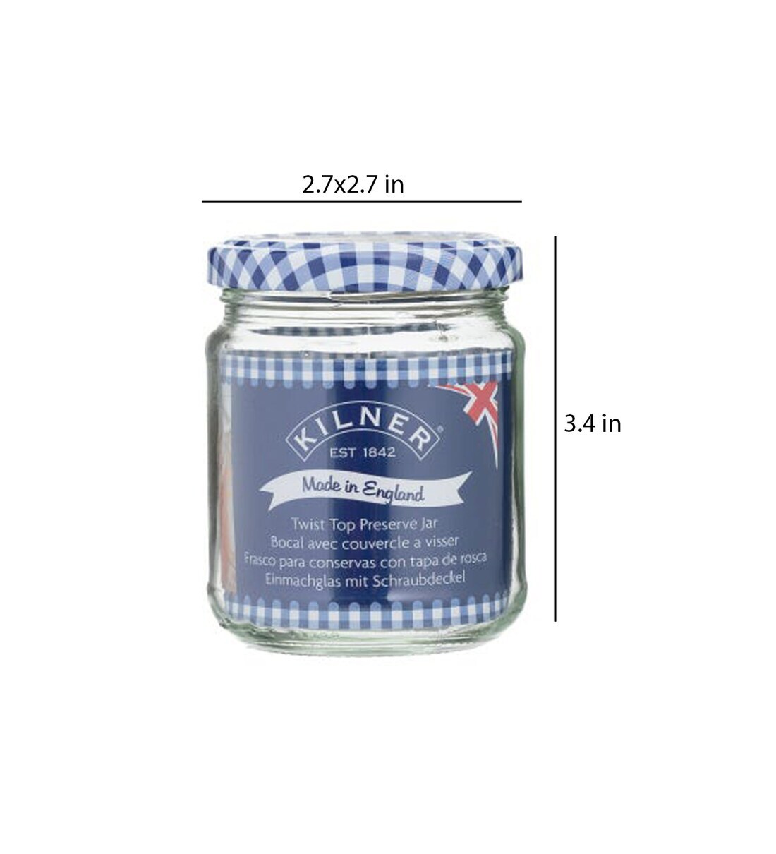 Buy Round Twist Top Jar 228 ml by Kilner Online Jars and Containers