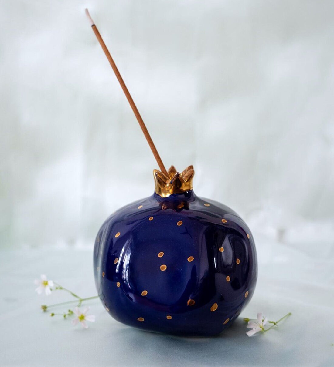 Buy Royal Blue Ceramic Glass Table Vase at 26 OFF by Glimpse Homes