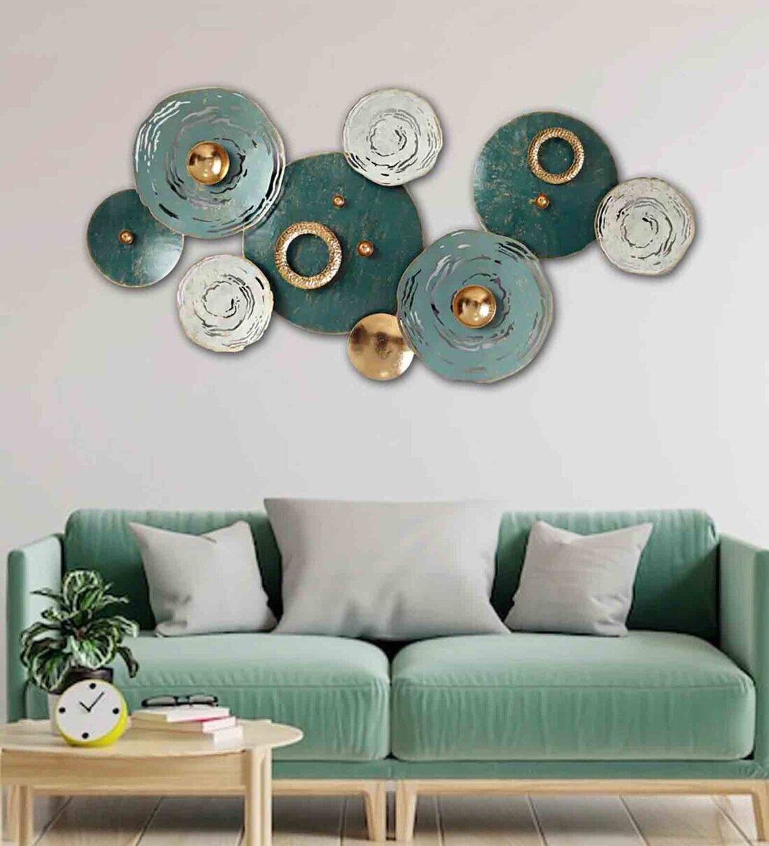 Buy Royal Motion Abstract Metal Wall Art in Multicolour by Dekor