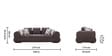 Roasia Boucle 3 Seater Sofa in Dark Grey Colour Roasia Boucle 3 Seater Sofa in Dark Grey Colour