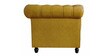 Viterbo Leatherette Chesterfield 2 Seater Sofa in Mustard Yellow Finish