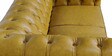 Viterbo Leatherette Chesterfield 2 Seater Sofa in Mustard Yellow Finish