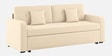 Rocky Fabric 3 Seater Pull Out Sofa Cum Bed In Ivory Beige Colour With Storage