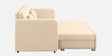 Rocky Fabric 3 Seater Pull Out Sofa Cum Bed In Ivory Beige Colour With Storage