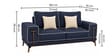Rodeo Sal Wood 2 Seater Sofa In Blue Colour