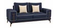 Rodeo Sal Wood 2 Seater Sofa In Blue Colour
