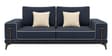 Rodeo Sal Wood 3 Seater Sofa In Blue Colour
