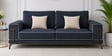 Rodeo Sal Wood 3 Seater Sofa In Blue Colour