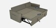 Rogelio Fabric LHS Pull Out Sofa Cum Bed In Sandy Brown Colour With Storage