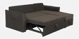 Rogelio Fabric LHS Pull Out Sofa Cum Bed In Chestnut Brown Colour With Storage