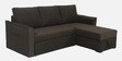 Rogelio Fabric LHS Pull Out Sofa Cum Bed In Chestnut Brown Colour With Storage