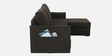 Rogelio Fabric LHS Pull Out Sofa Cum Bed In Chestnut Brown Colour With Storage