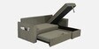 Rogelio Fabric LHS Pull Out Sofa Cum Bed In Sandy Brown Colour With Storage