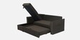 Rogelio Fabric RHS Pull Out Sofa Cum Bed In Chestnut Brown Colour With Storage