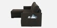 Rogelio Fabric RHS Pull Out Sofa Cum Bed In Chestnut Brown Colour With Storage