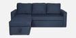Rogelio Fabric RHS Pull Out Sofa Cum Bed In Navy Blue Colour With Storage