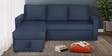 Rogelio Fabric RHS Pull Out Sofa Cum Bed In Navy Blue Colour With Storage