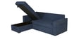 Rogelio Fabric RHS Pull Out Sofa Cum Bed In Navy Blue Colour With Storage