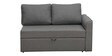 Rogelio Fabric RHS Pull Out Sofa Cum Bed In Slate Grey Colour With Storage