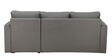 Rogelio Fabric LHS Pull Out Sofa Cum Bed In Slate Grey Colour With Storage