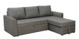 Rogelio Fabric LHS Pull Out Sofa Cum Bed In Slate Grey Colour With Storage