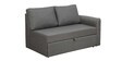 Rogelio Fabric RHS Pull Out Sofa Cum Bed In Slate Grey Colour With Storage
