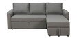 Rogelio Fabric LHS Pull Out Sofa Cum Bed In Slate Grey Colour With Storage