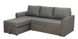 Rogelio Fabric RHS Pull Out Sofa Cum Bed In Slate Grey Colour With Storage